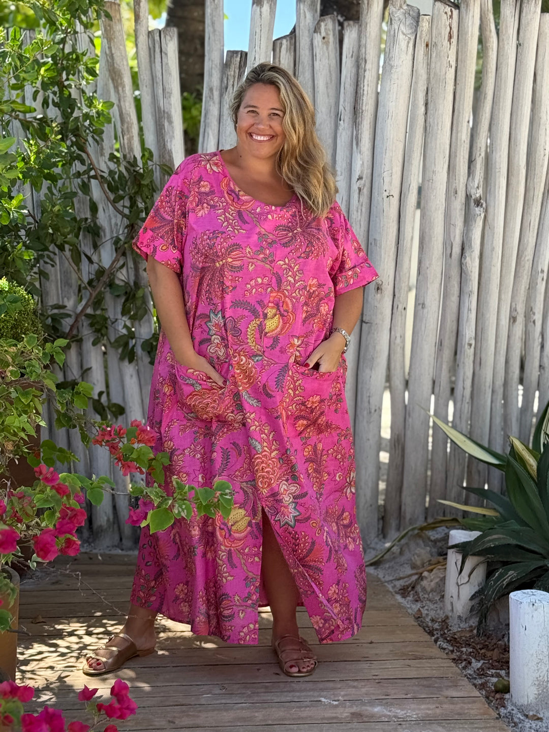 VESTIDO MACAO FUCSIA