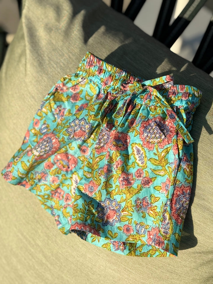 SHORT NAGUA TURQUESA