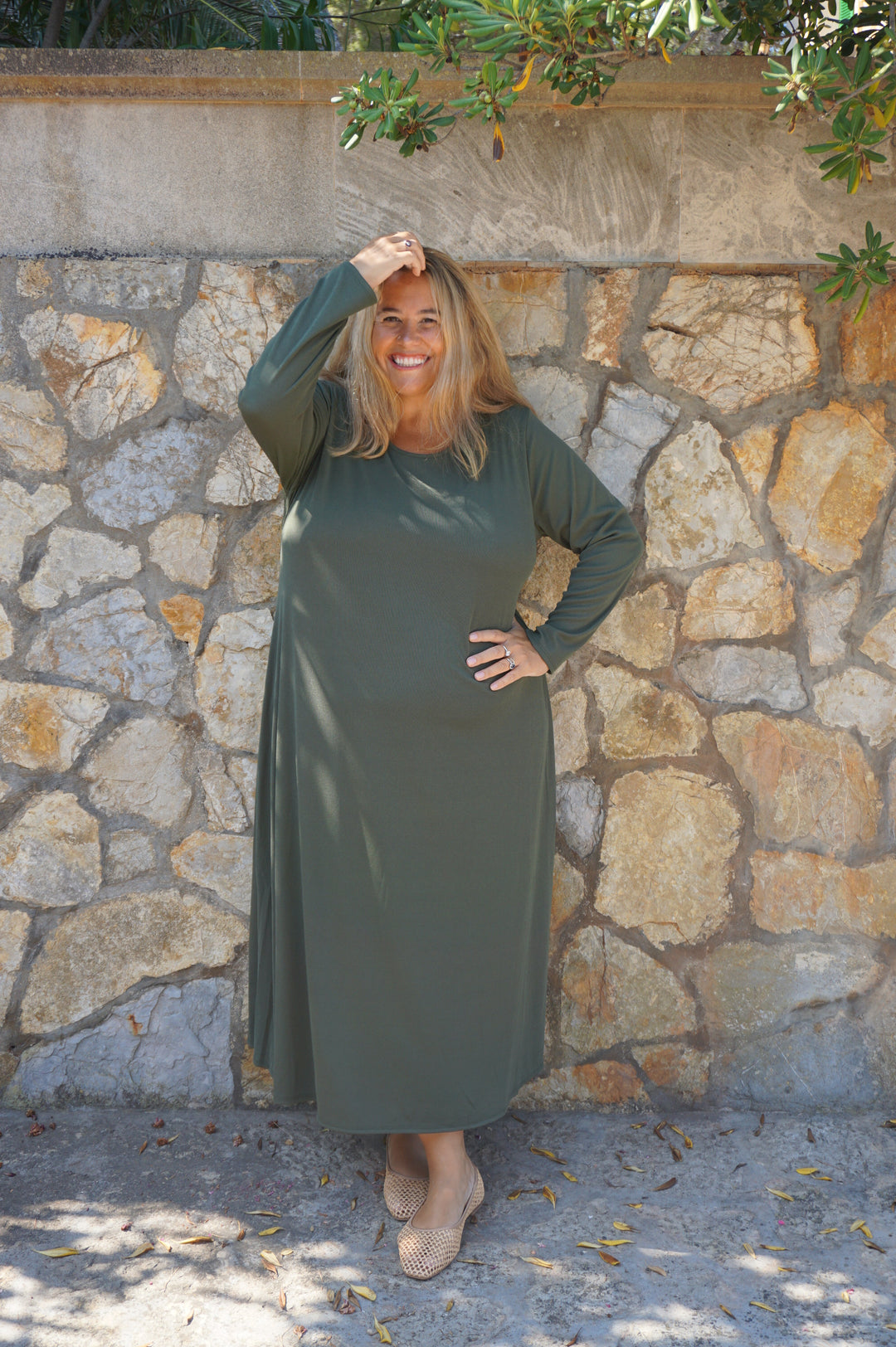 VESTIDO DAY CAQUI