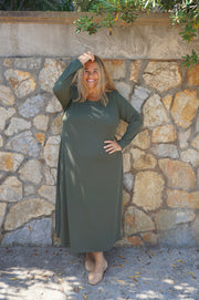 VESTIDO DAY CAQUI