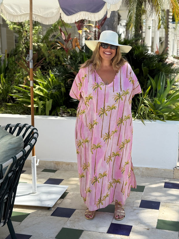 VESTIDO CLUB PALMERA ROSA