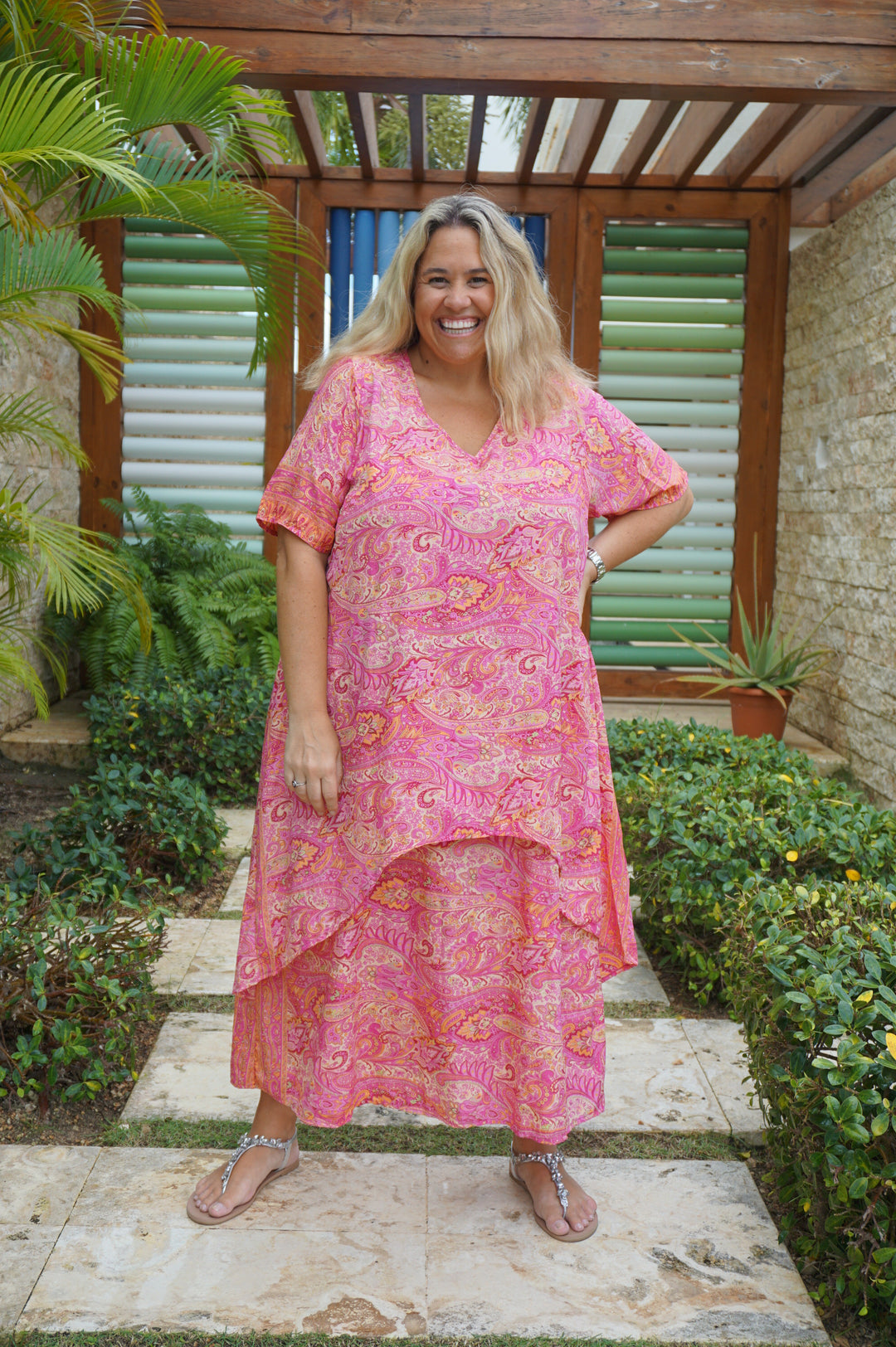 VESTIDO NEIBA FUCSIA