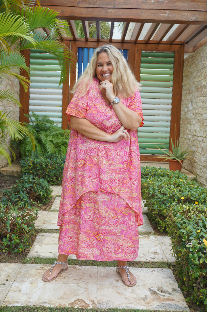 VESTIDO NEIBA FUCSIA