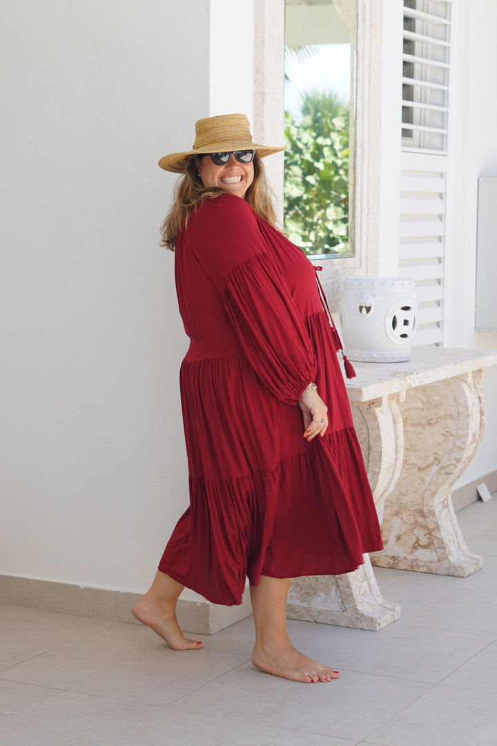 VESTIDO CELIA ROJO