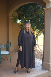 VESTIDO MAKA MARRÓN