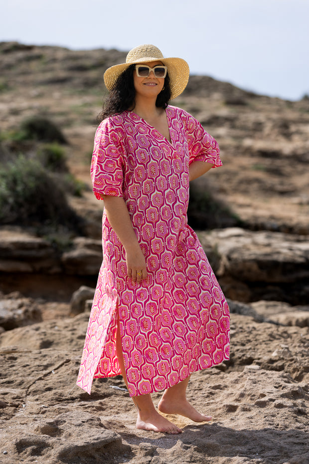 CAFTÁN ROMANA FUCSIA