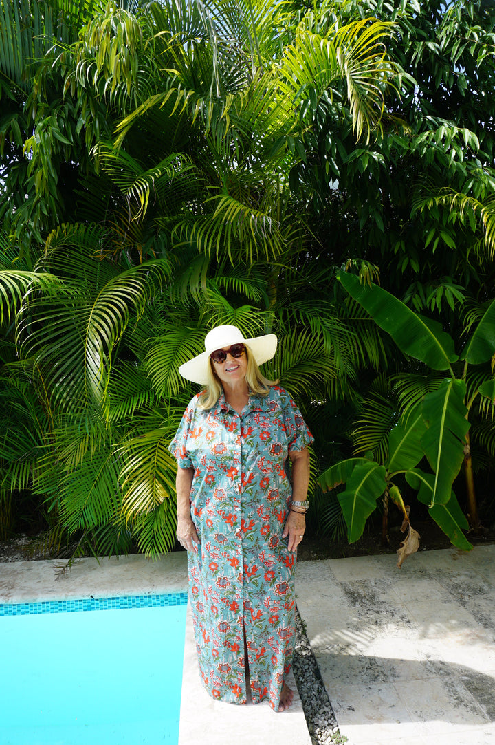 VESTIDO CONSTANZA AGUAMARINA