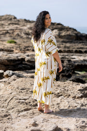 CAFTÁN ROMANA PALMERAS BLANCO
