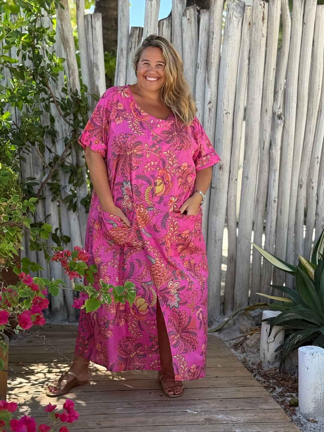VESTIDO MACAO FUCSIA