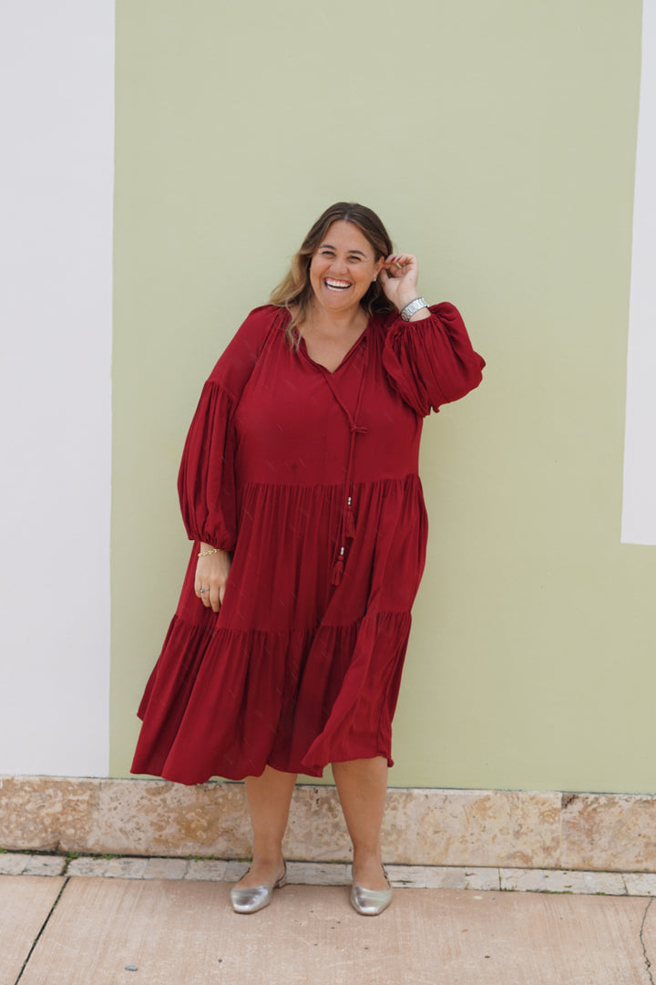 VESTIDO CELIA ROJO
