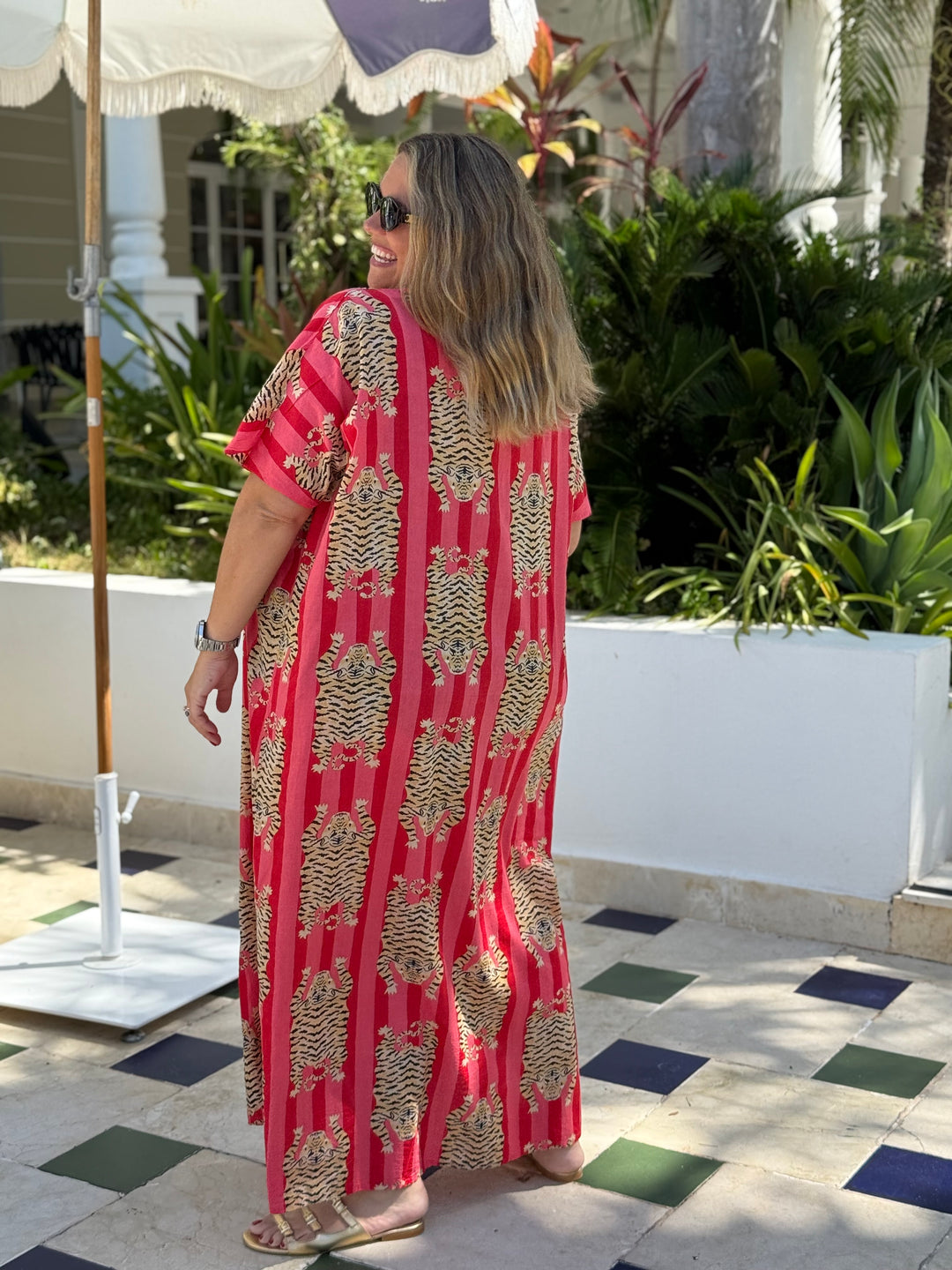 VESTIDO CLUB TIGRE ROJO