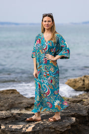 CAFTÁN CATALINA AGUAMARINA
