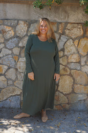 VESTIDO DAY CAQUI