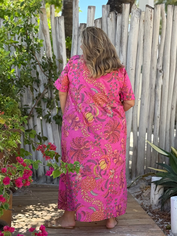 VESTIDO MACAO FUCSIA