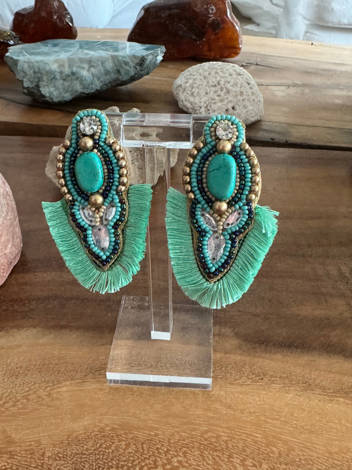PENDIENTES FLECOS MINT