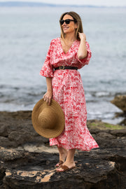 CAFTÁN CATALINA ROJO