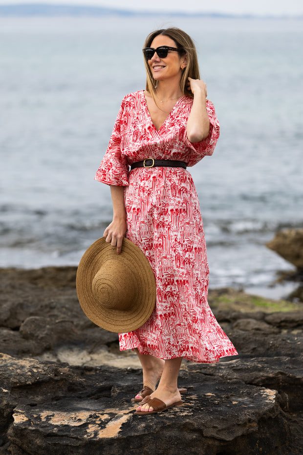 CAFTÁN CATALINA ROJO