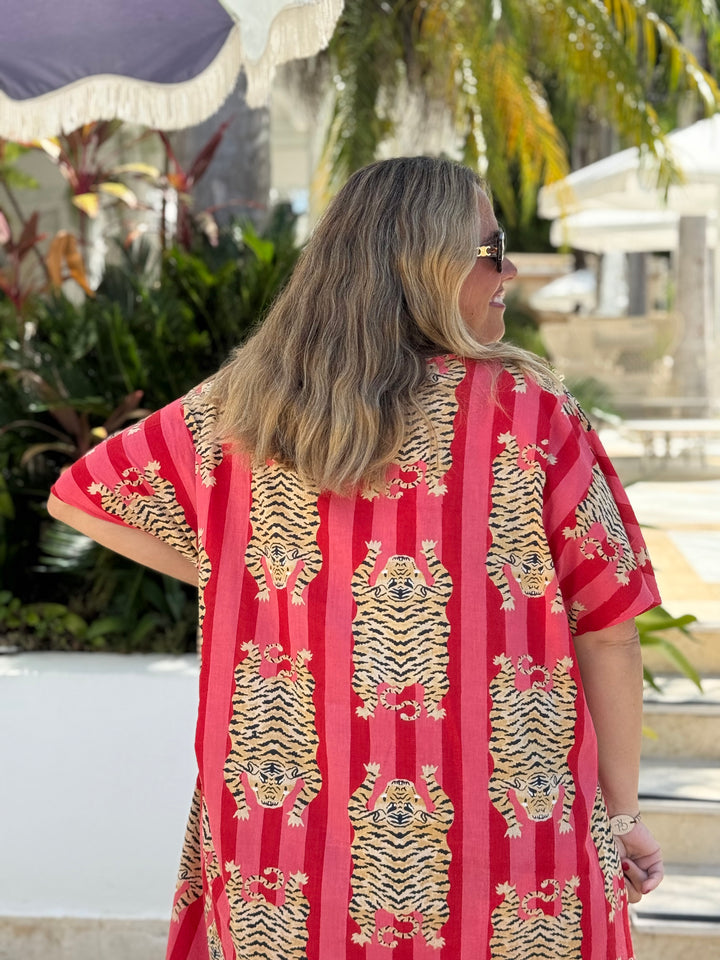 VESTIDO CLUB TIGRE ROJO