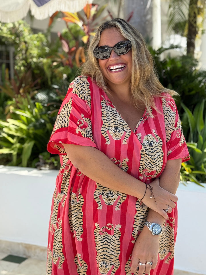 VESTIDO CLUB TIGRE ROJO