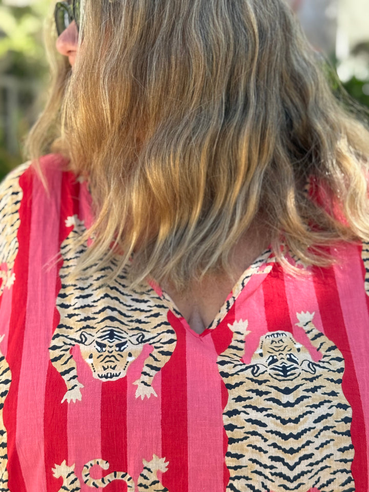 VESTIDO CLUB TIGRE ROJO