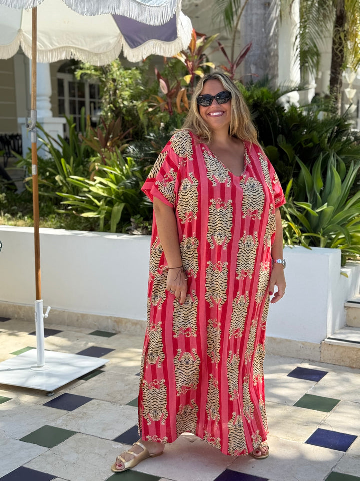 VESTIDO CLUB TIGRE ROJO