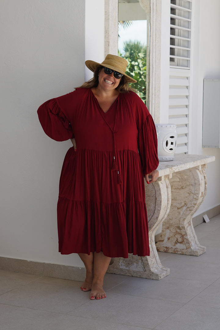 VESTIDO CELIA ROJO
