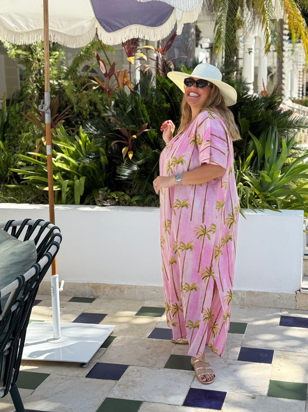 VESTIDO CLUB PALMERA ROSA