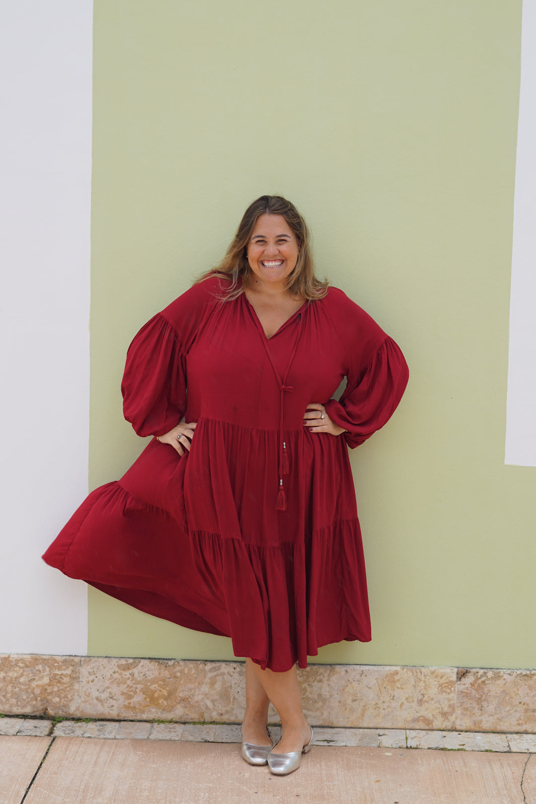 VESTIDO CELIA ROJO