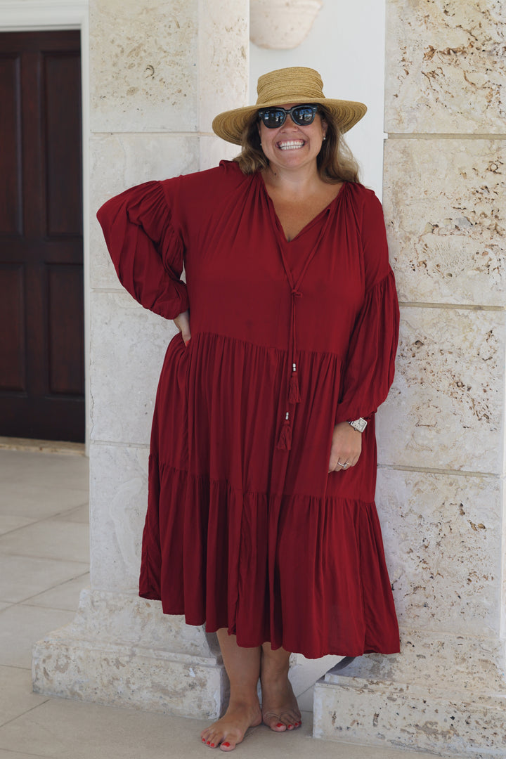 VESTIDO CELIA ROJO
