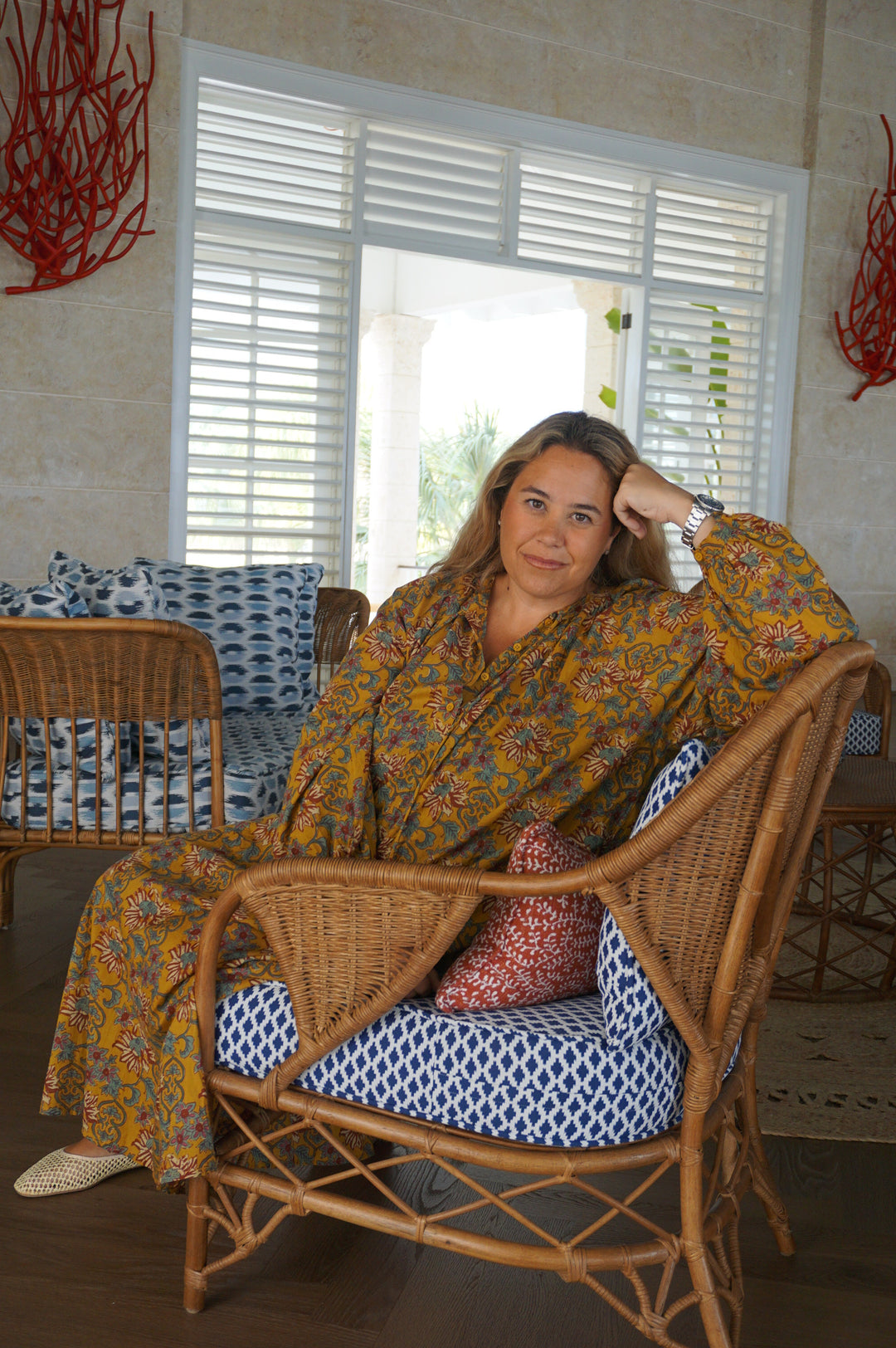 VESTIDO SAMANÁ MOSTAZA