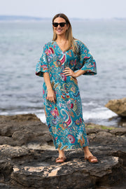 CAFTÁN CATALINA AGUAMARINA