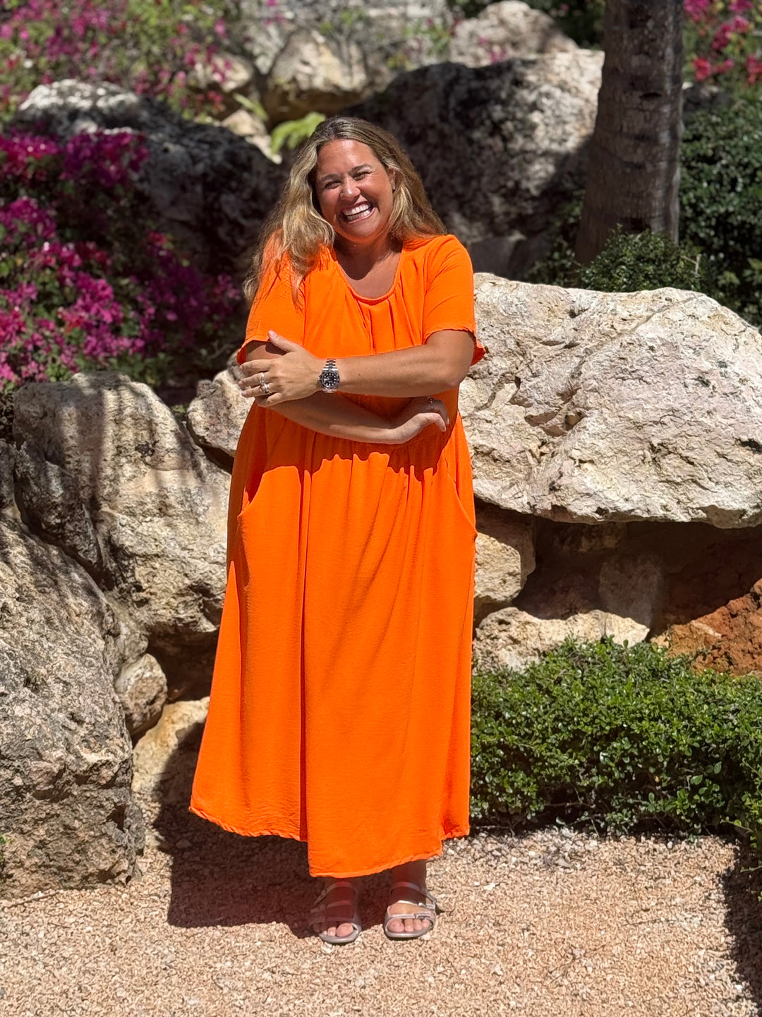 VESTIDO GRETA NARANJA