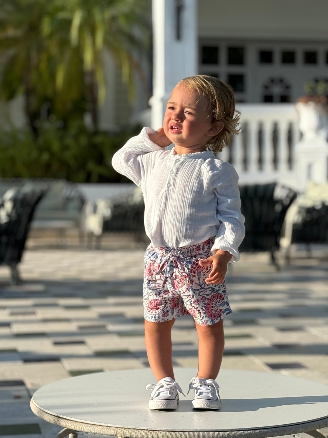 SHORT NAGUA CELESTE