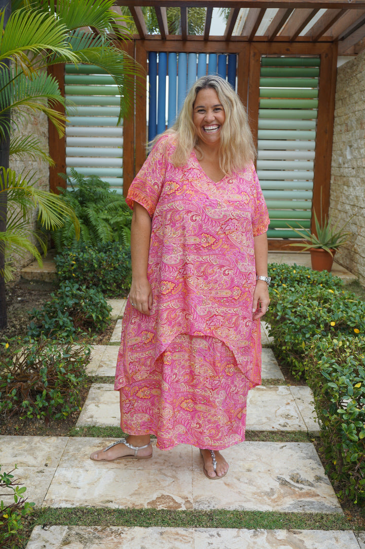 VESTIDO NEIBA FUCSIA