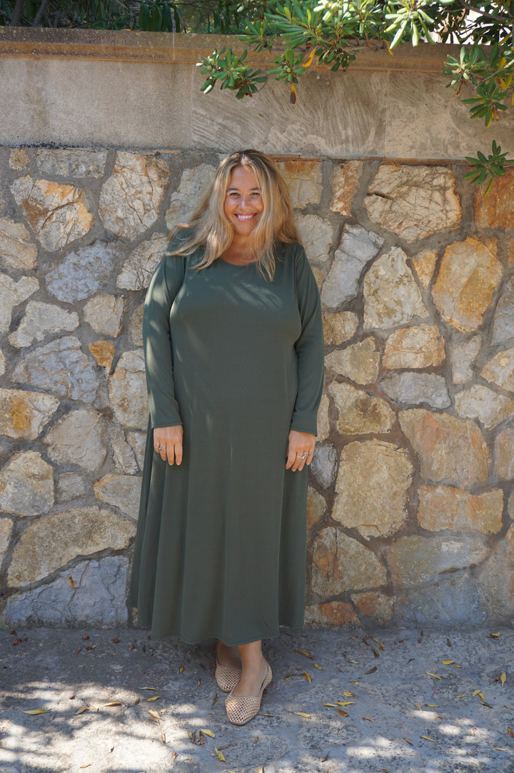 VESTIDO DAY CAQUI