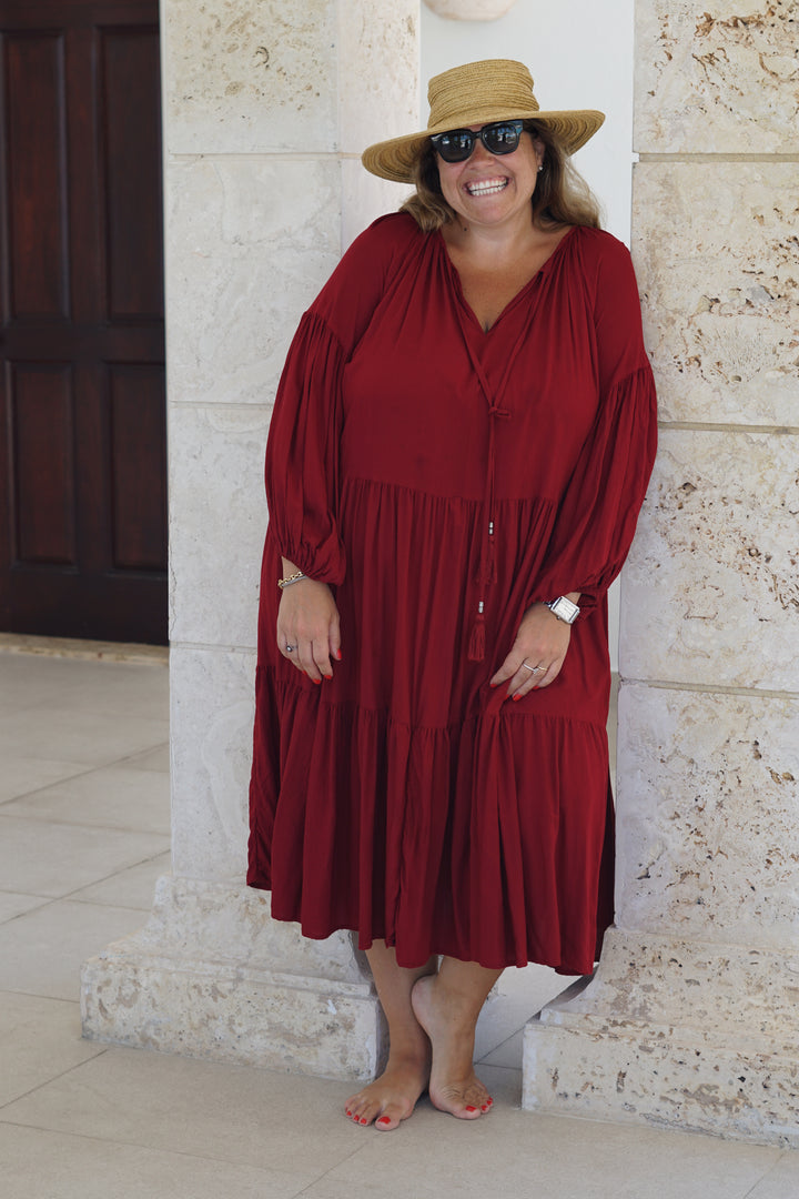 VESTIDO CELIA ROJO
