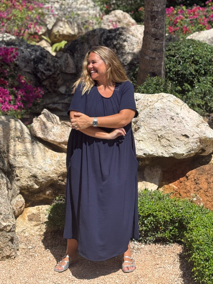 VESTIDO GRETA MARINO