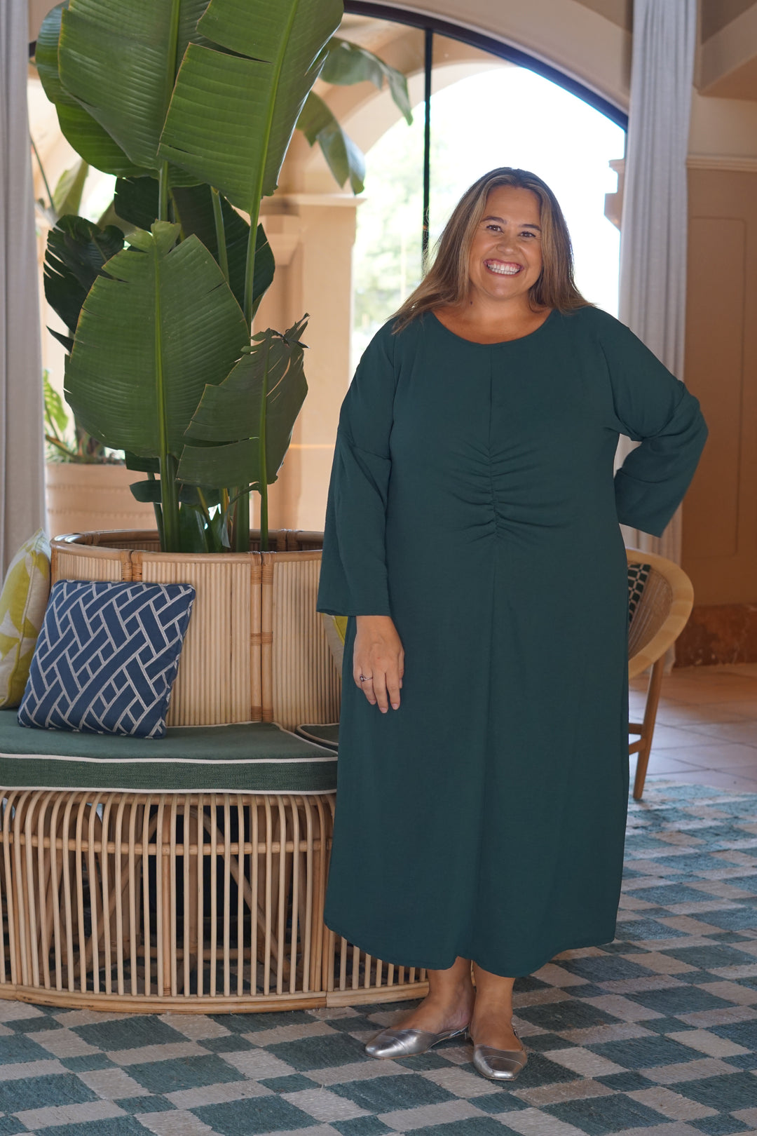 VESTIDO NUIT VERDE BOTELLA