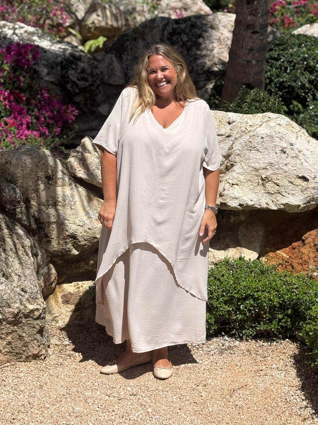 VESTIDO MALTA CREMA