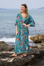 CAFTÁN CATALINA AGUAMARINA