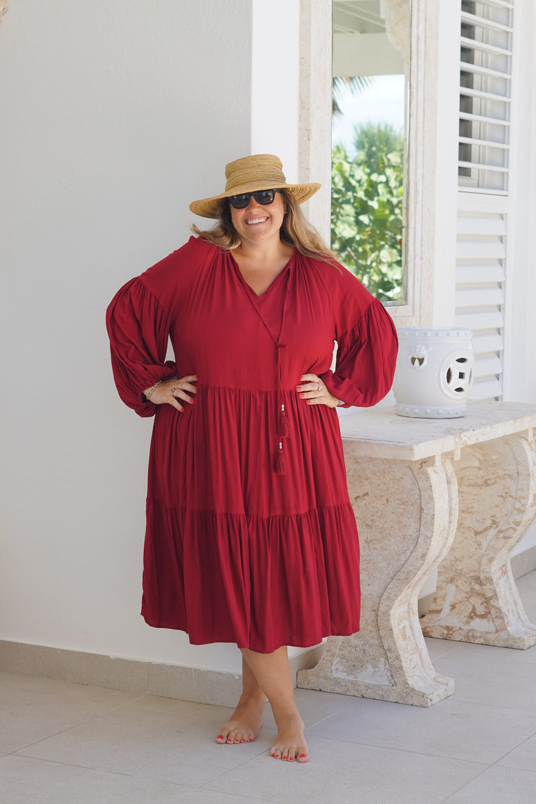 VESTIDO CELIA ROJO