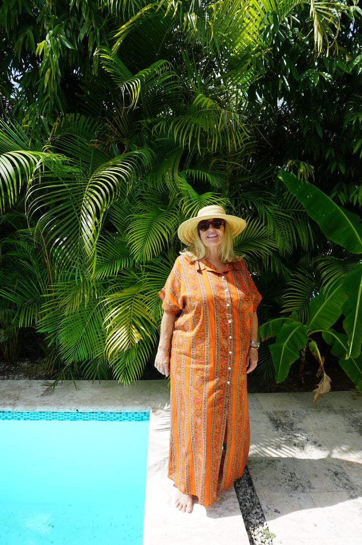 VESTIDO CONSTANZA NARANJA