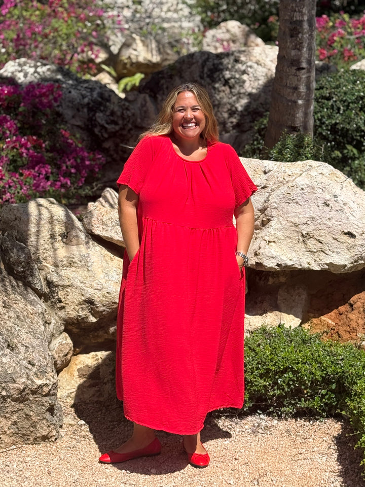 VESTIDO GRETA ROJO