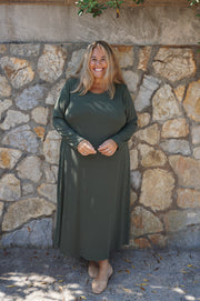 VESTIDO DAY CAQUI