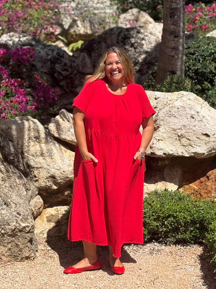 VESTIDO GRETA ROJO