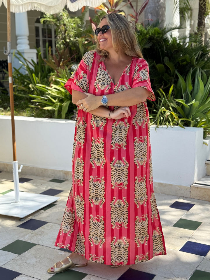VESTIDO CLUB TIGRE ROJO