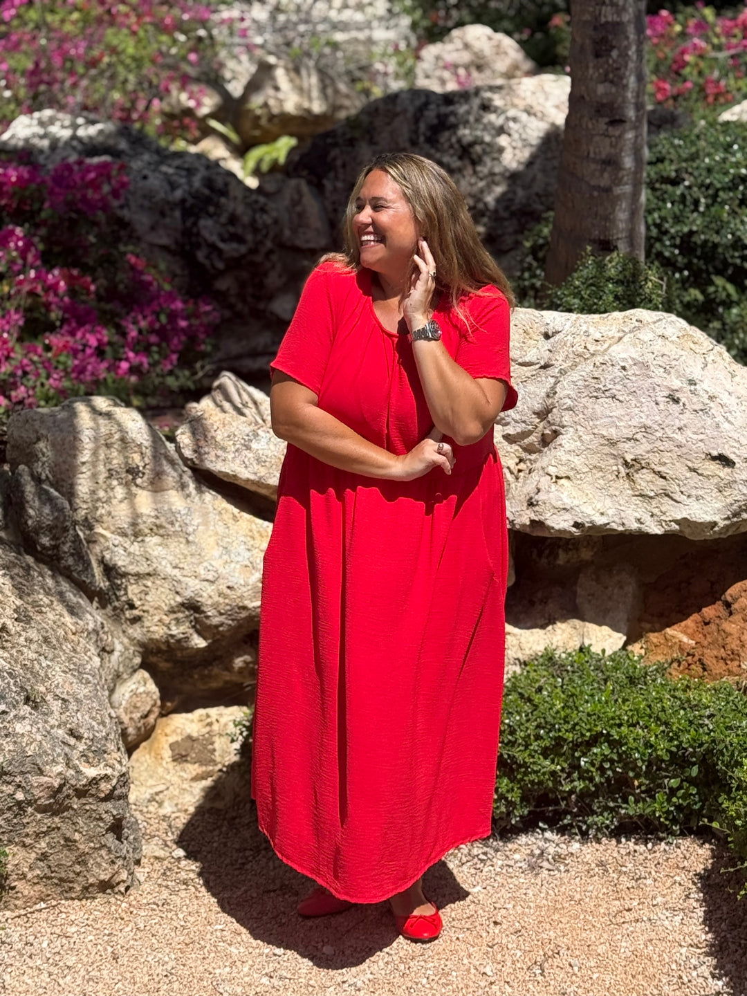 VESTIDO GRETA ROJO