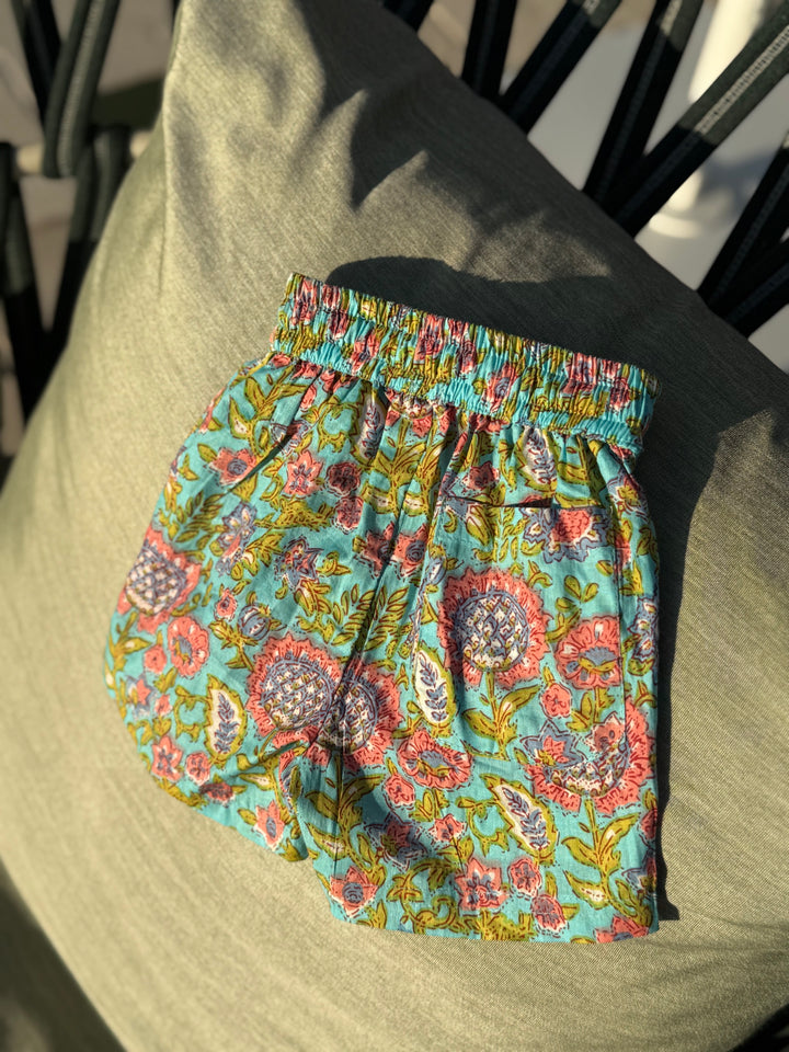 SHORT NAGUA TURQUESA