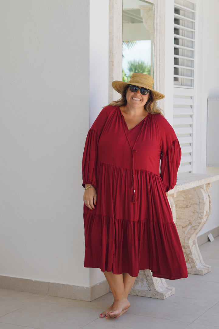 VESTIDO CELIA ROJO