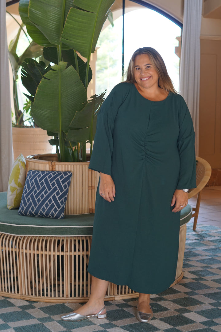 VESTIDO NUIT VERDE BOTELLA